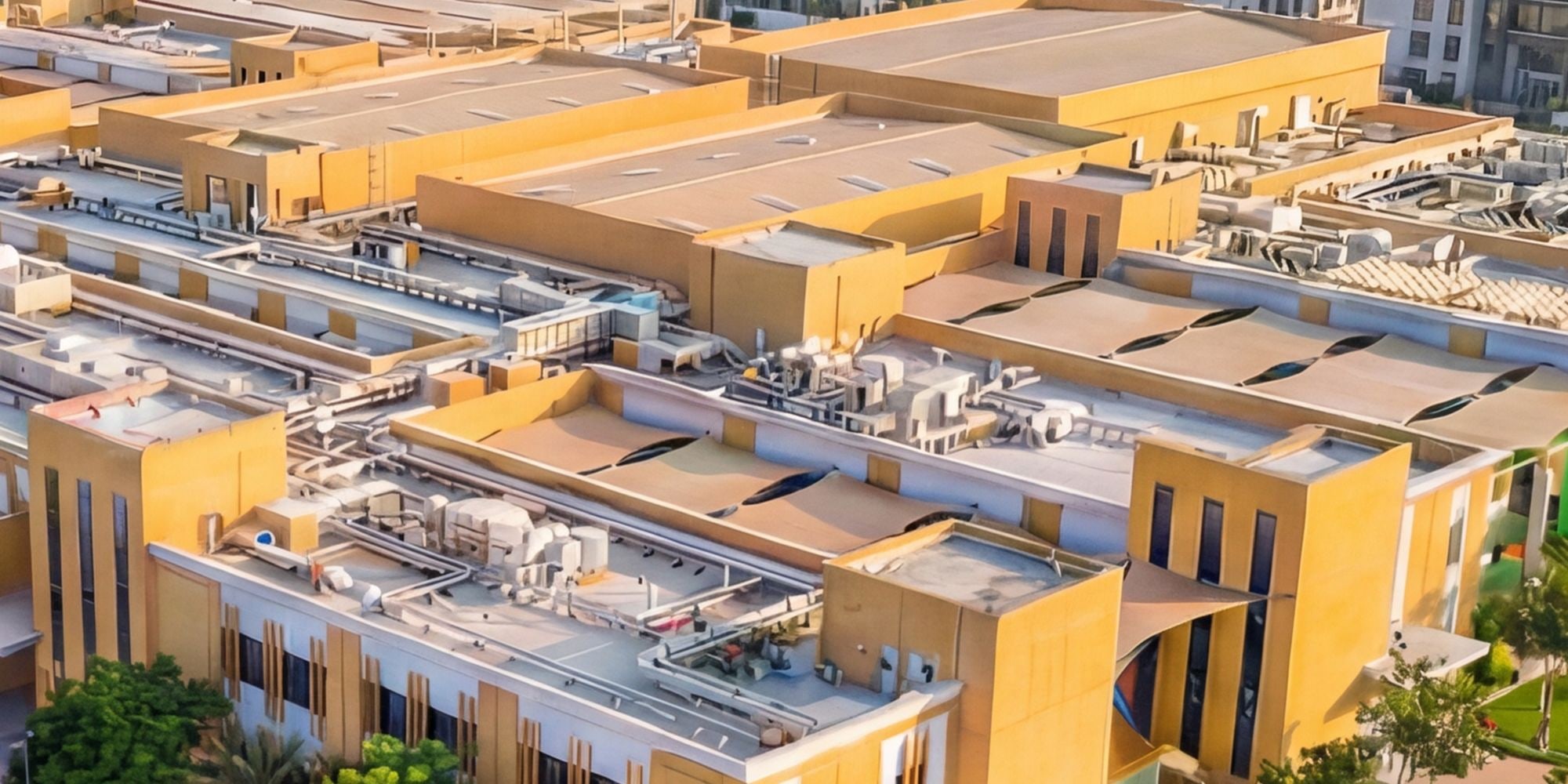 Rooftop plant — Zayed Education Complex, Al Suyoh