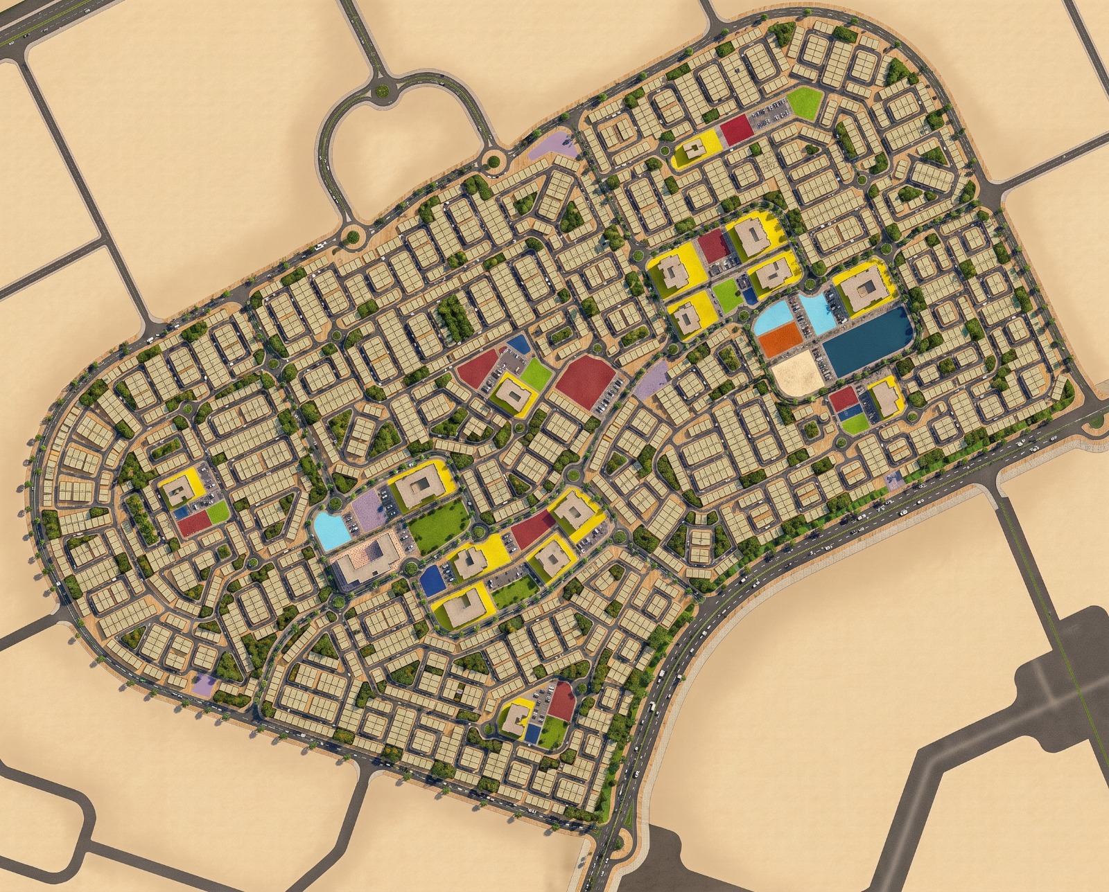 New Khiran City — Design visualisation