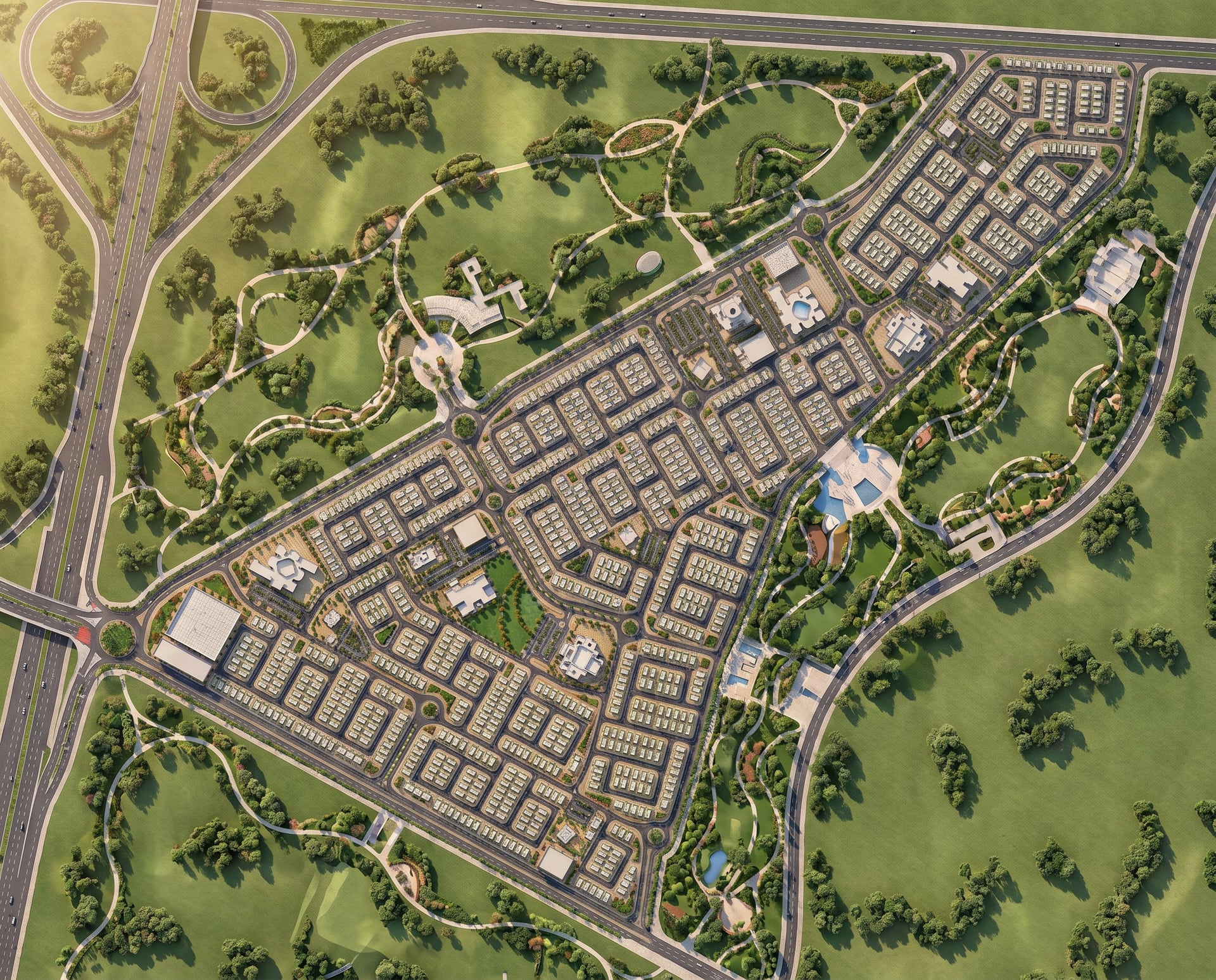 Jaber Al-Ahmad Residential City — master plan drawing