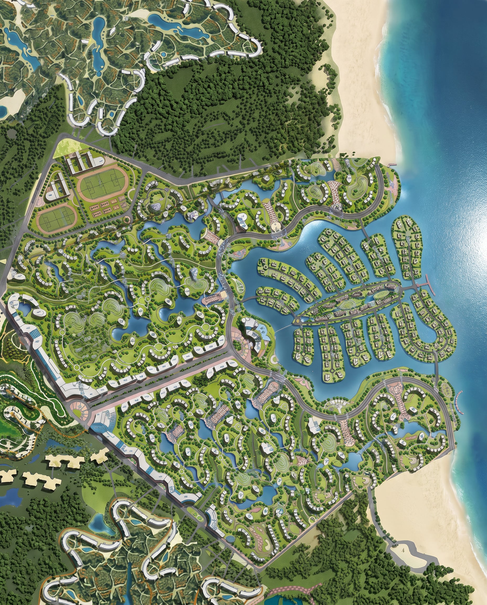 Marsa Wazar Tourist Development — master plan drawing