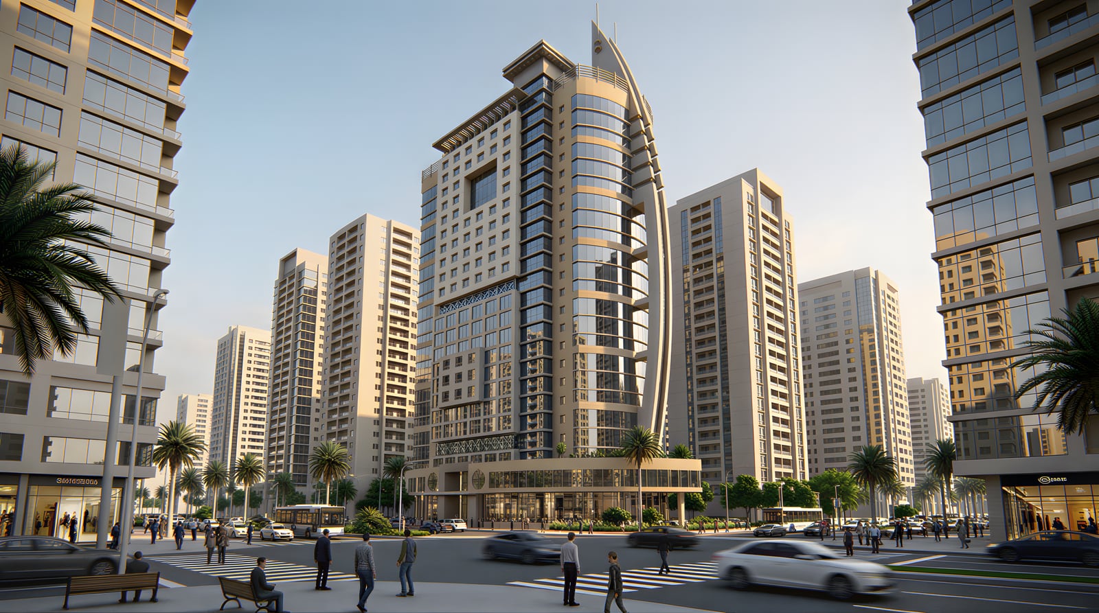 Al Mada Tower — Design visualisation